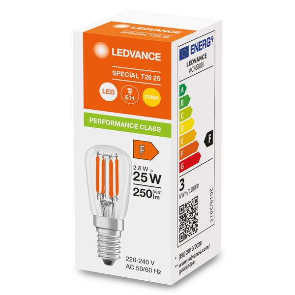 LED SPECIAL T26 P 2.8W 827 Clear E14 image 9