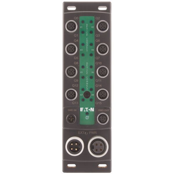 SWD Block module I/O module IP69K, 24 V DC, 16 outputs with separate power supply, 8 M12 I/O sockets image 4