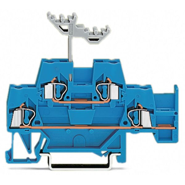 Double-deck terminal block Through/through terminal block with additio image 1