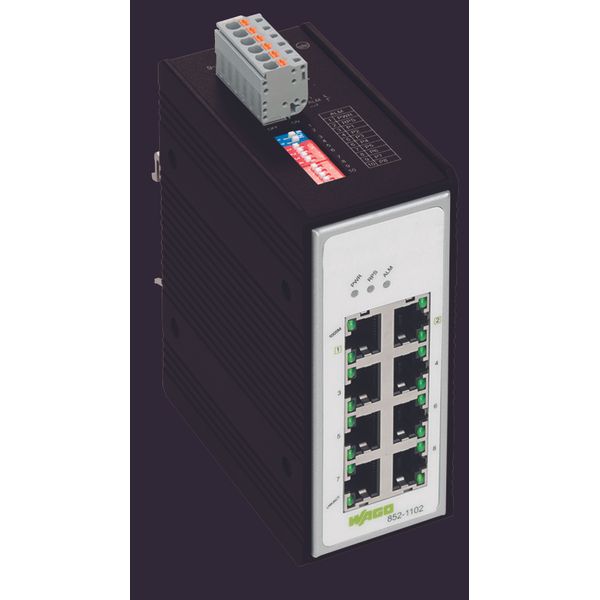 Industrial-Switch 8 Ports 1000Base-T black image 4