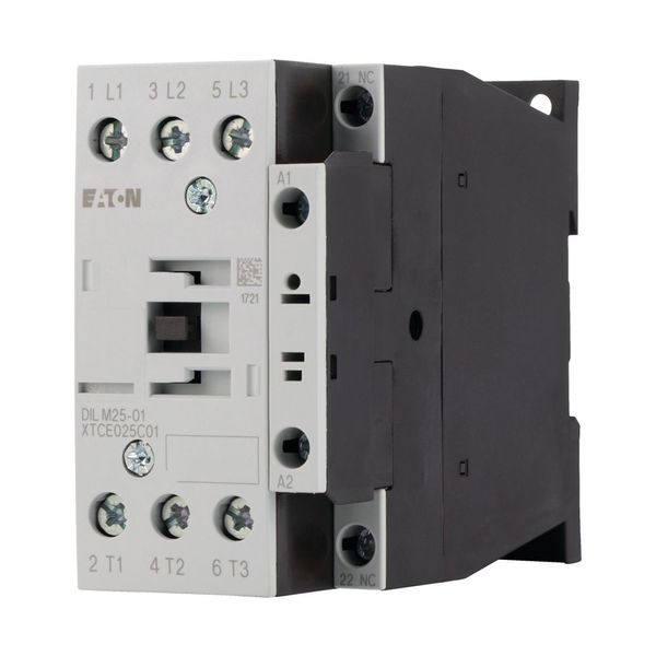 Contactor, 3 pole, 380 V 400 V 11 kW, 1 NC, RDC 24: 24 - 27 V DC, DC operation, Screw terminals image 9