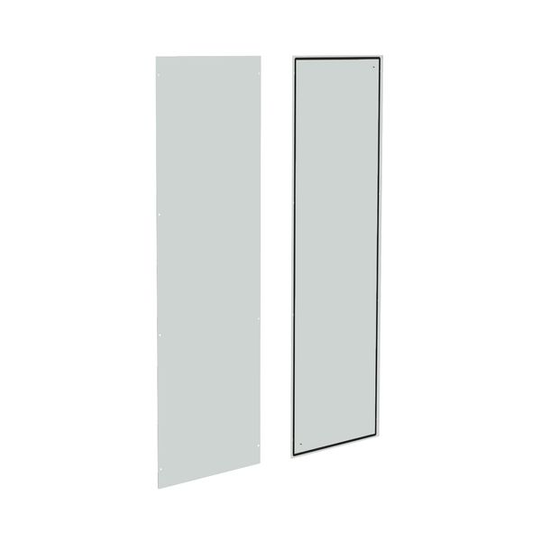 Side panels (pair) H=1800 D=500 mm sheet steel RAL7035 image 1