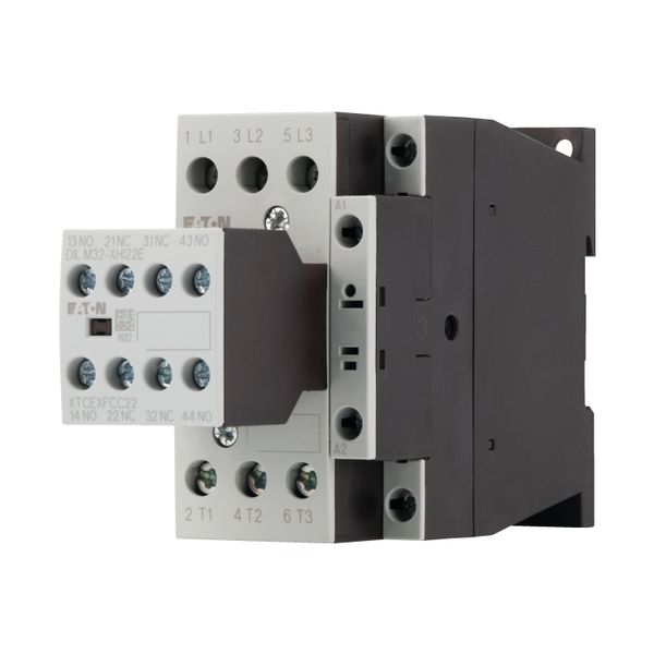 Contactor, 380 V 400 V 7.5 kW, 2 N/O, 2 NC, 230 V 50 Hz, 240 V 60 Hz, AC operation, Screw terminals image 4