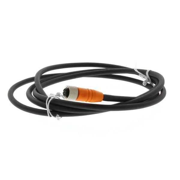 Sensor cable, M12 straight socket (female), 8-poles, PUR shielded cabl image 1