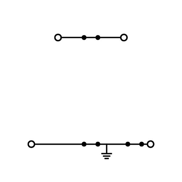 Double-deck terminal block Shield/through terminal block 2.5 mm² gray image 3