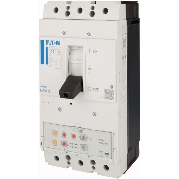 NZM3 PXR20 circuit breaker, 630A, 3p, screw terminal, earth-fault protection image 2