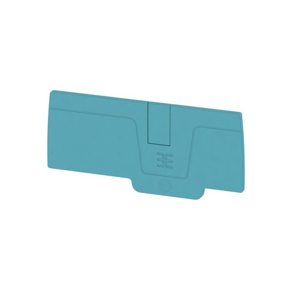 End plate (terminals), 82.6 mm x 2.1 mm, blue image 1
