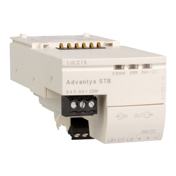 Advantys STB communication module, TeSys U, 24V DC supply image 1