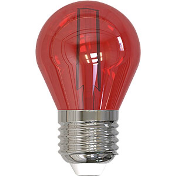 LED Bulb Filament E27 2W P45 RED iLight image 1