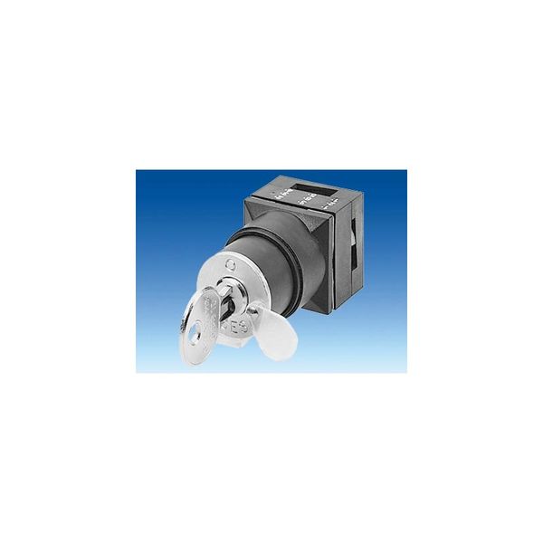 26X26MM PLASTIC SQUARE ACTUATOR: CES KEY-OPER.SWITCH WITH 2 KEYS MOMENTARY CONTACT  3SB3110-4MD01 image 1