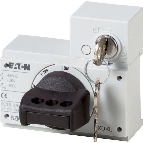 Rotary handle, + key lock, size 1 image 4