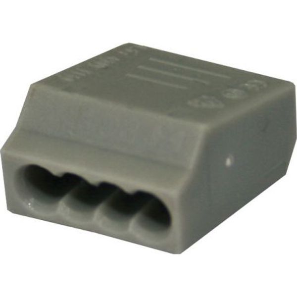 CONNECTOR PLUG-IN PA 2.5mm2 4P (PC254) GY 10/1 4516048 image 1