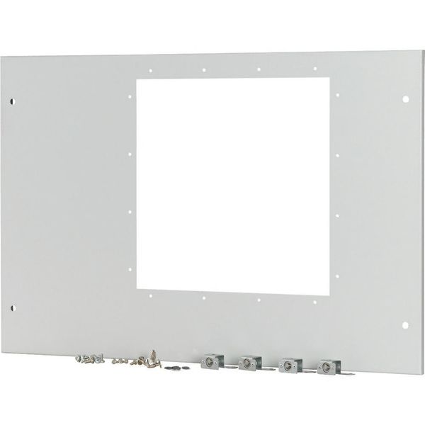 Front cover for IZMX40, fixed, HxW=550x800mm, grey image 2