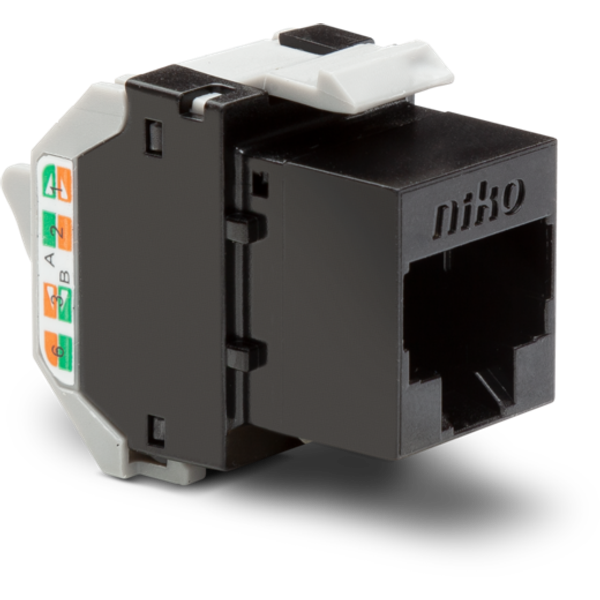 Unshielded RJ45 connector UTP Cat. 6A, PoE++ ready, for bandwidths up image 1