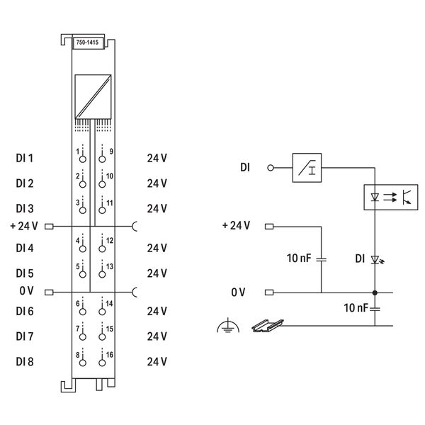 8-channel digital input 24 VDC 3 ms light gray image 5