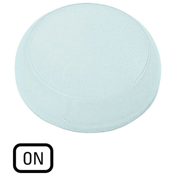 Lens, indicator light white, flush, ON image 1