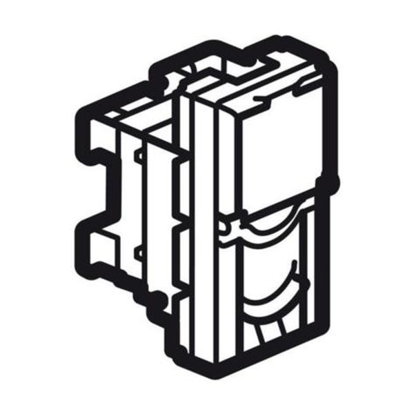 RJ45 socket Arteor - category 6A UTP - 1 module - white image 1