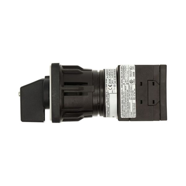 Universal control switches, T0, 20 A, center mounting, 3 contact unit(s), Contacts: 6, Spring-return from positions 1 and 2, 45 °, momentary, 2>0 image 28