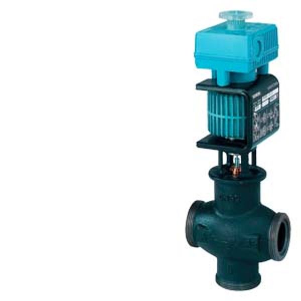 MXG461.40-20 - Mixing/2-port magnetic control valve, external thread, PN16, DN40, kvs 20, AC / DC 24 V, DC 0/2...10 V / 4...20 mA image 1