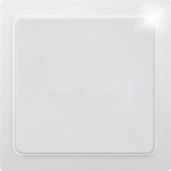 Blind cover E-Design55 for R1UE55, R2UE55, R3UE55 and R4UE55, polar white mat image 1