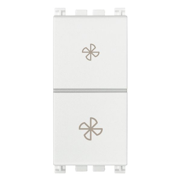 2P 10AX 2-way switch fan coil white image 1
