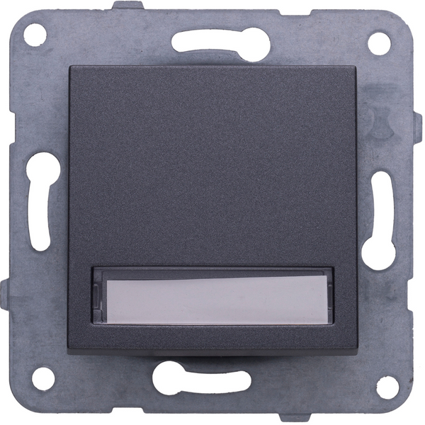 Karre Plus-Arkedia Dark Grey Illuminated Labeled Buzzer Switch image 1