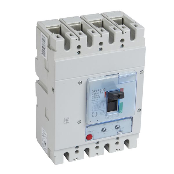 MCCB DPX³ 630 - thermal magnetic - 3P+N/2 - Icu 36 kA (400 V~) - In 630 A image 1