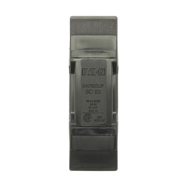 Fuse-holder, LV, 63 A, AC 550 V, BS88/F2, 1P, BS, back stud connected, black image 10