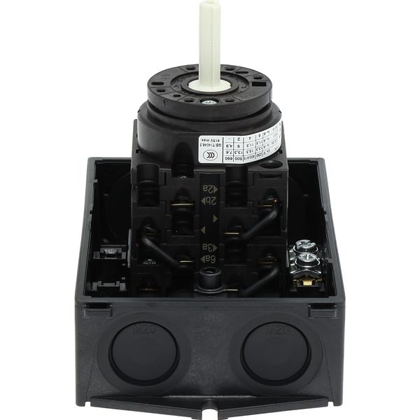 Multi-speed switches, T0, 20 A, surface mounting, 4 contact unit(s), Contacts: 8, 90 °, maintained, Without 0 (Off) position, 1-2, Design number 11 image 59