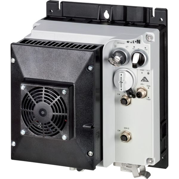 Speed controllers, 8.5 A, 4 kW, Sensor input 4, 230/277 V AC, AS-Interface®, S-7.4 for 31 modules, HAN Q4/2, with braking resistance, with fan image 14