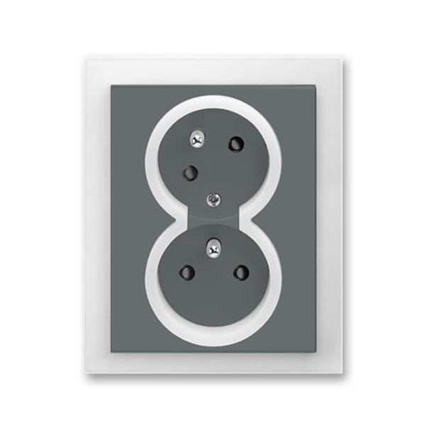 5583M-C02357 01 Double socket outlet with earthing pins, shuttered, with turned upper cavity, with surge protection image 42