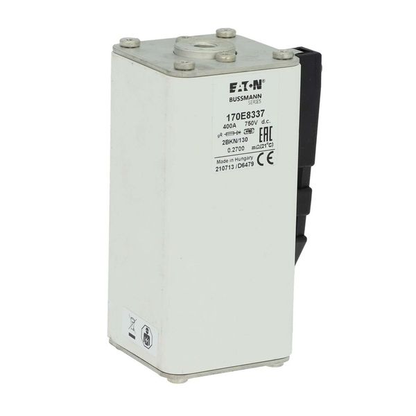 Fuse-link, high speed, 400 A, DC 750 V, size 2, 59 x 77 x 130 mm, gR, IEC, single indicator image 21