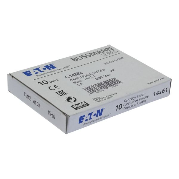 Fuse-link, LV, 2 A, AC 690 V, 14 x 51 mm, aM, IEC image 13