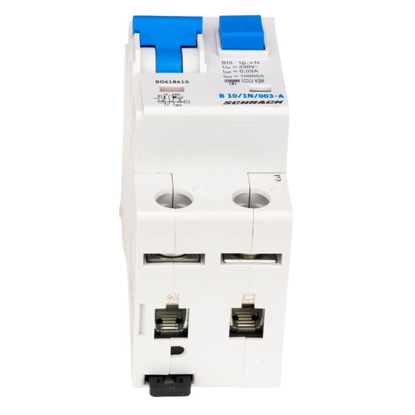 Combined MCB/RCD (RCBO) B10/1+N/30mA/Type A image 1