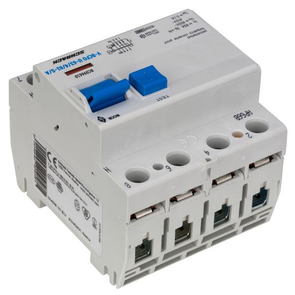 Residual current circuit breaker 63A,4-p,100mA,type A,S, FU image 9