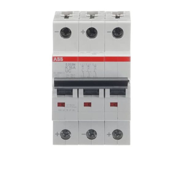 S203M-K16UC Miniature Circuit Breaker - 3P - K - 16 A image 2
