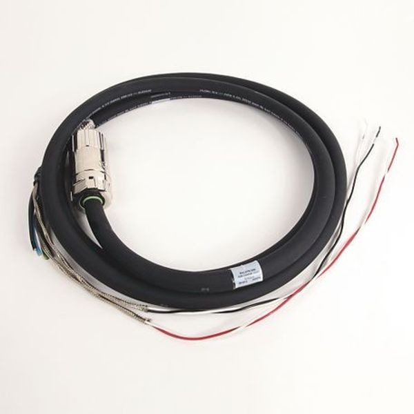 Allen-Bradley 2090-XXNPMP-14S07 Cable, Non-Flexible, Power, 600V, Motor End Bayonet Connector - Drive End Flying Leads, 7 m Length, 14 AWG Conductor, BlackJacket, Industrial Grade Thermoplastic Elastomer Jacket, Motor, UL Registered to AWM Requirements image 1