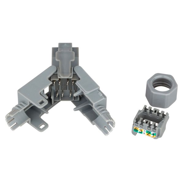 RJ45 plug C6a UTP, on-site installable,f.solid wire,straight image 4