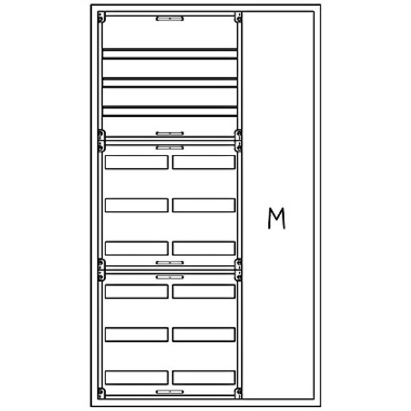 Automatenverteiler H=1400 B=800 T=210mm mit Montageplatte M1 image 1