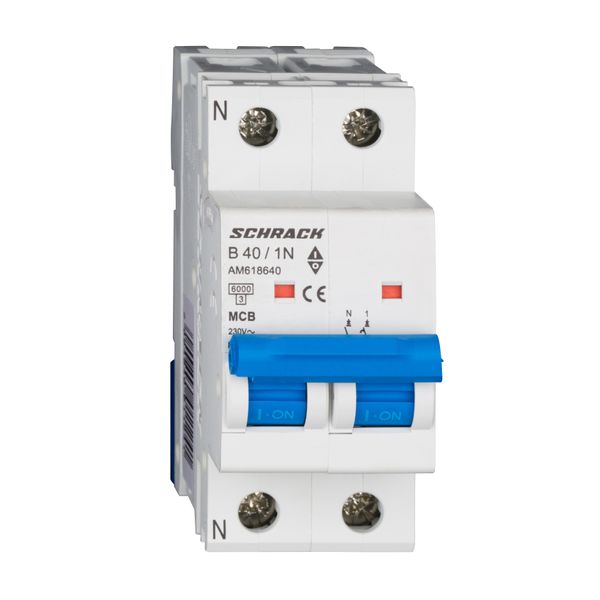 Miniature Circuit Breaker (MCB) AMPARO 6kA, B 40A, 1+N image 1