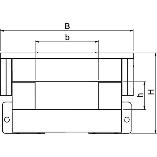 BSKH09-K0511 Fire protection duct I90/E30 Suspended mounting 1000x50x110 image 2