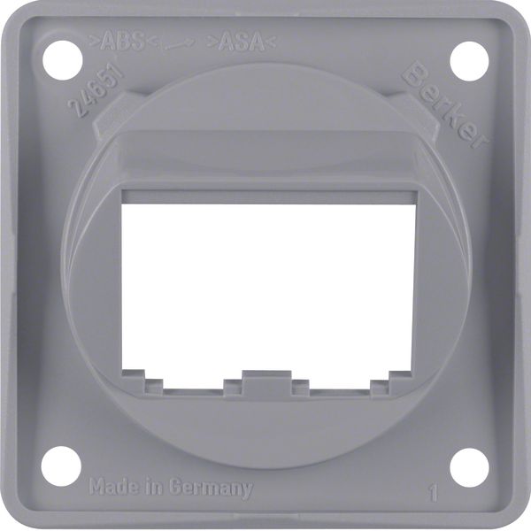 Integro Insert- Supporting Plate for 2 BTR-/E-DAT Modules, Grey Glossy image 1
