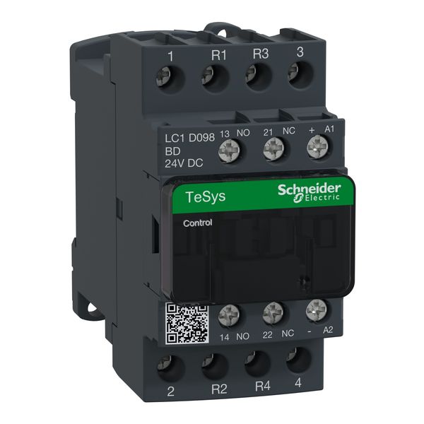 TeSys Deca contactor - 4P(2 NO + 2 NC) - AC-1 - = 440 V 20 A - 24 V DC coil image 4