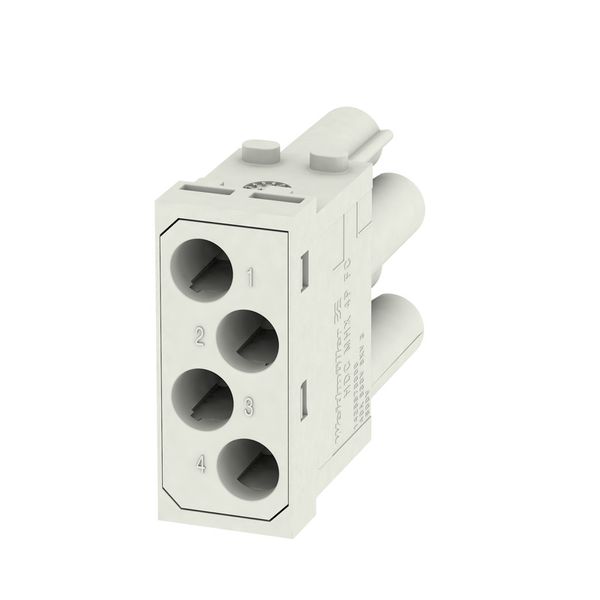 Module insert for industrial connector, Series: ModuPlug, Crimp connec image 1