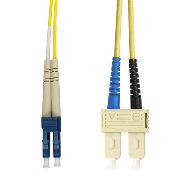 FO Patchcord Duplex LC/SC, 9/125æm OS2, LS0H-3, yellow, 3.0m image 1