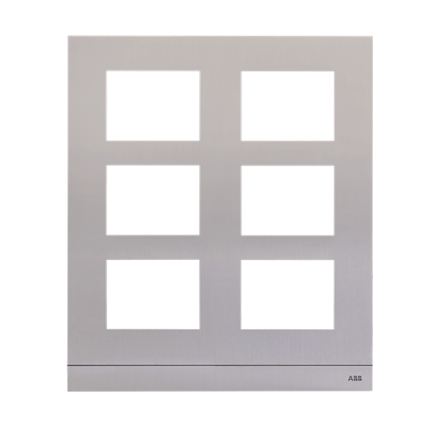 51025CF-A-02 Cover frame, 6 modules,size 2/3,Aluminum alloy image 3