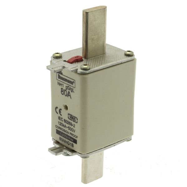 Fuse-link, low voltage, 63 A, AC 500 V, NH1, gL/gG, IEC, dual indicator image 4