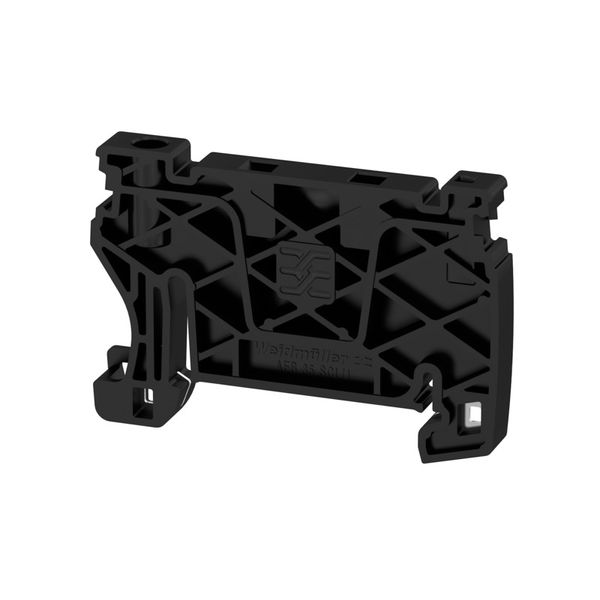 End bracket, Wemid, black, Rail: TS 35, Snap-on image 1