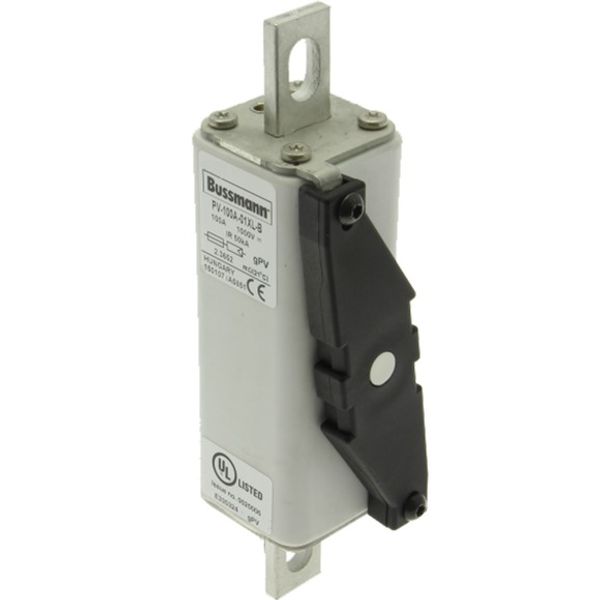 Fuse-link, high speed, 100 A, DC 1500 V, 1XL, 51 x 189 mm, gPV, IEC, UL, with indicator image 2