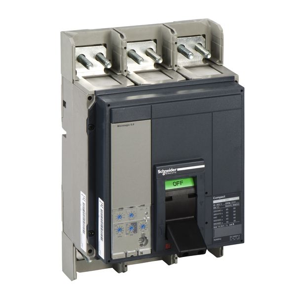 circuit breaker ComPact NS1000N, 50 kA at 415 VAC, Micrologic 5.0 trip unit, 1000 A, fixed,3 poles 3d image 2
